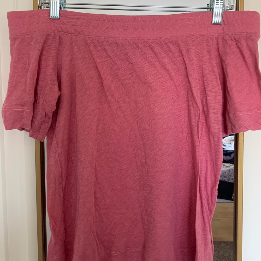 Pink off the shoulder top!